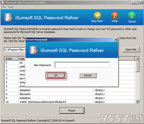 iSumsoft SQL Password Refixer