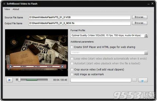 Soft4Boost Video to Flash(视频到Flash转换器)