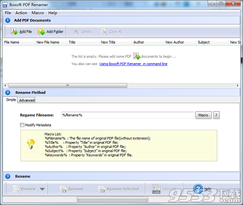 Boxoft pdf Renamer(PDF文件重命名软件)