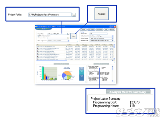 Projec Code Meter(开发项目分析工具) v2.10 免费版