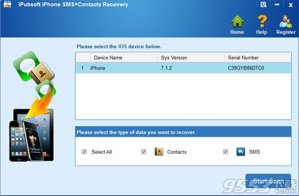 iPubsoft iPhone SMS+Contacts recovery