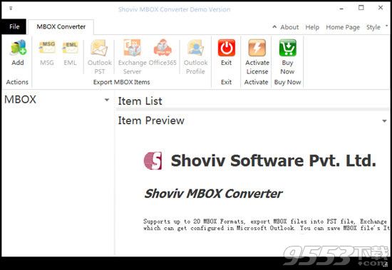 Shoviv MBOX Converter v19.12 綠色版