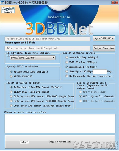 3DBDNet(视频转换工具)
