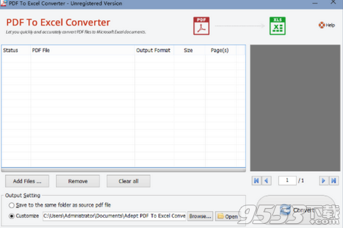 Adept PDF to Excel Converter