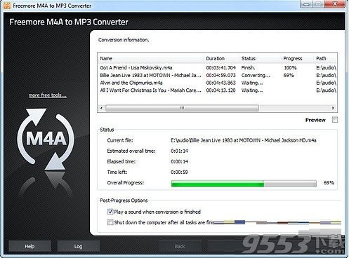 Freemore M4A to MP3 Converter