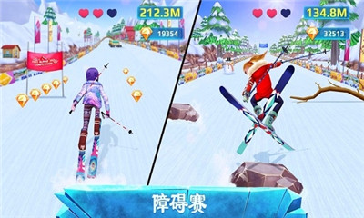 滑雪女孩超级明星ClickerRacing安卓版截图1