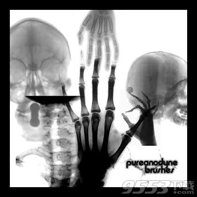 人體X光片效果、骨骼透視PS筆刷
