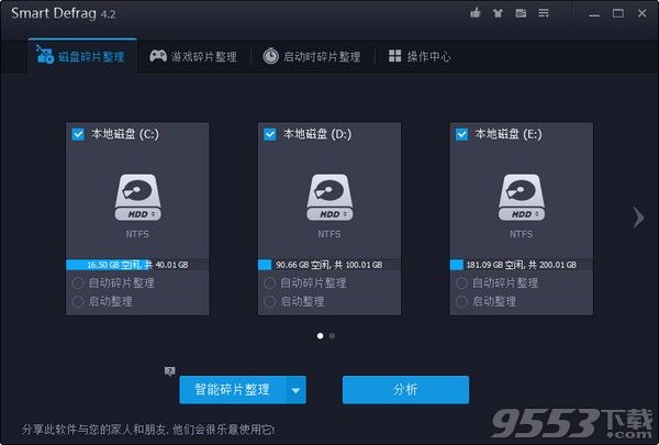 IObit SmartDefrag Pro v6.5 中文便携版