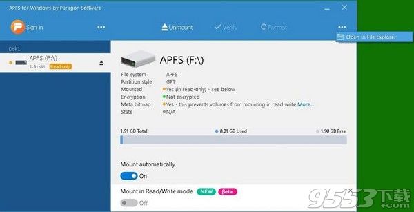 APFS for Windows(APFS格式转换工具)