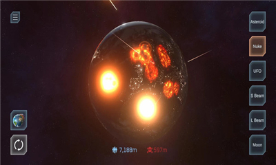 行星粉碎模拟游戏截图1