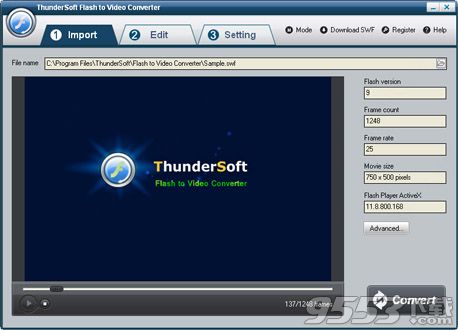 ThunderSoft Flash to MP4 Converter