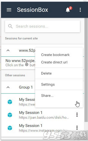 SessionBox Chrome插件