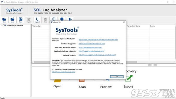 SysTools SQL Log Analyzer