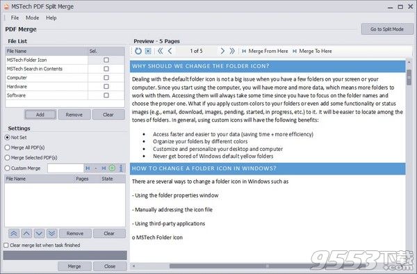 MSTech PDF Split Merge v1.1.12 免费版