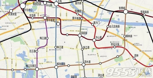 天津地铁规划图2020高清大图版