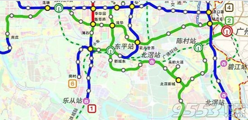 佛山地鐵線路圖2020年高清版