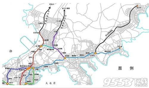 大連地鐵線路規(guī)劃圖2020最新版