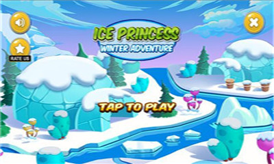 冰公主冬季跑步冒险游戏