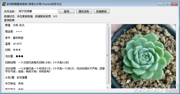 多肉數(shù)據(jù)查詢系統(tǒng)