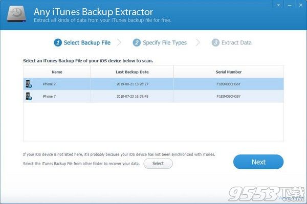 Any iTunes Backup Extractor(iTunes备份提取器) 