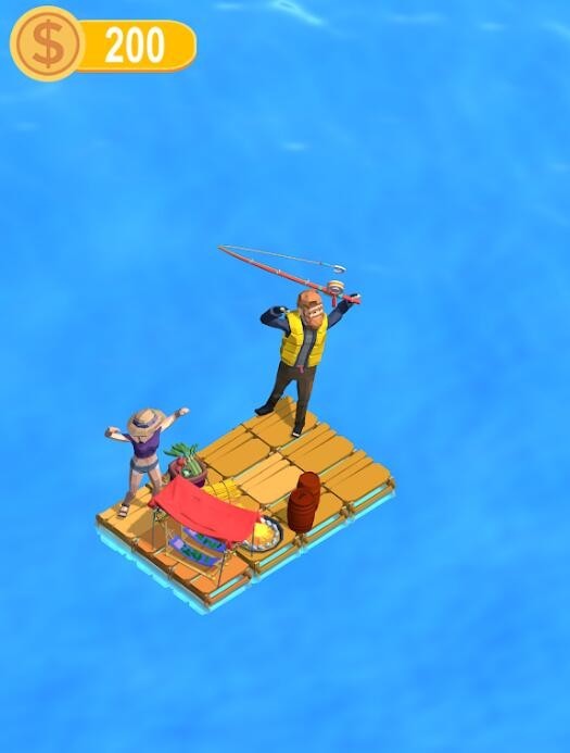 海上木筏钓鱼安卓版下载-海上木筏钓鱼游戏下载v1.0.0图1