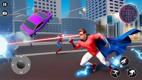 超级英雄飞行救援城市游戏截图2