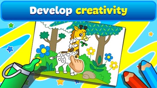 儿童填色游戏油漆画最新版下载-儿童填色游戏油漆画游戏下载v1.0.1.0图3