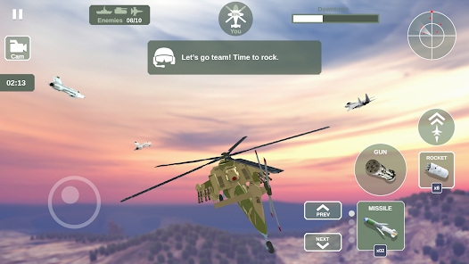 直升机模拟器天空战争安卓版截图3