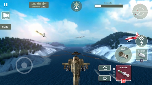 直升机模拟器天空战争安卓版截图1