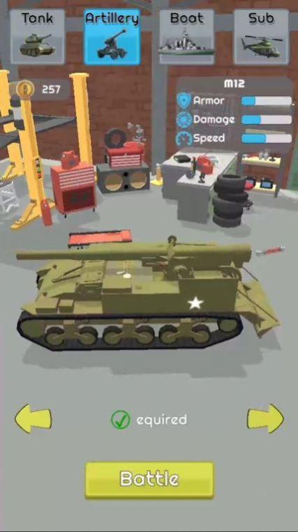 火炮坦克攻击游戏截图2