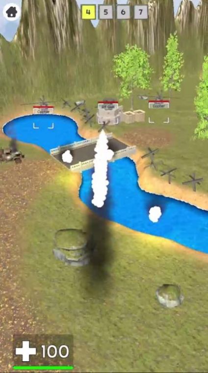 火炮坦克攻击游戏截图1