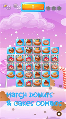 甜甜圈蛋糕狂热匹配安卓版游戏下载-甜甜圈蛋糕狂热匹配中文版下载v1.0.0图1