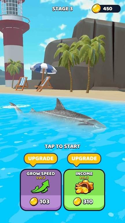 鲨鱼跳跃吃人游戏中文版下载-鲨鱼跳跃吃人游戏安卓版最新下载v1.0.0图3