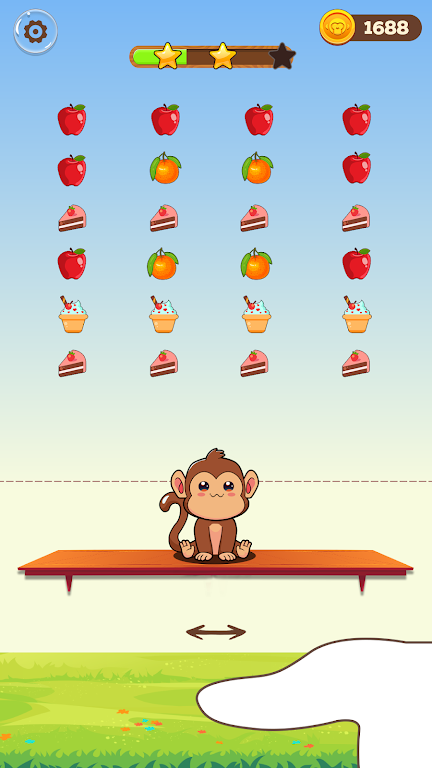 猴子吃彩色水果游戏手机版最新截图3