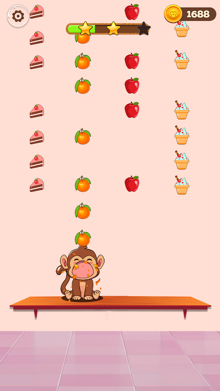 猴子吃彩色水果游戏手机版最新截图2