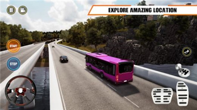 巴士高速驾驶游戏截图1