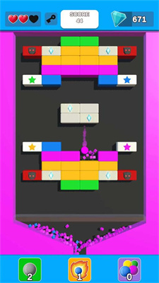 钻石彩色砖块游戏截图3