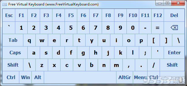 虚拟键盘软件(Free Virtual Keyboard)