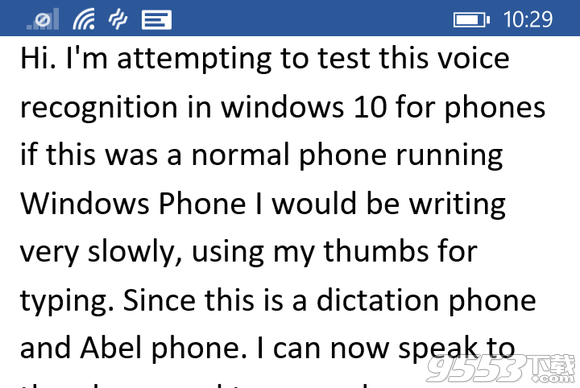 Windows 10手机预览版体验：语音识别大进化