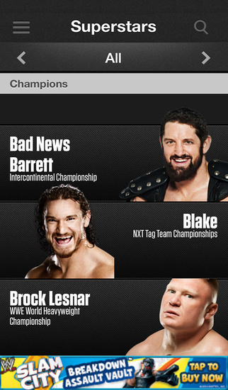 WWE美国职业摔跤下载-wweiosv3.5.0iPhone官方最新版图1