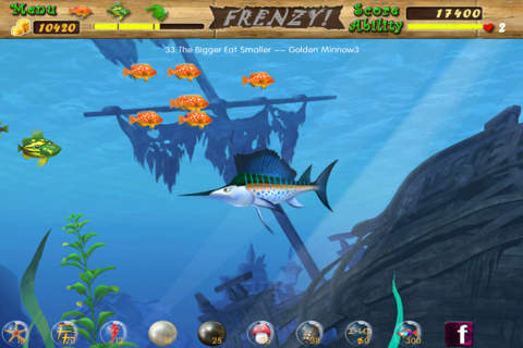 大鱼吃小鱼游戏下载-大鱼吃小鱼游戏SwallowFrenzyv1.0iPhone官方最新版图1