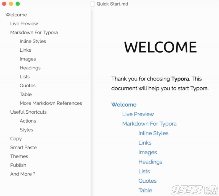 Mac平台免费极简编辑器：Typora   让Markdown写作更简单