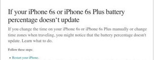 iphone6s plus电量显示错误