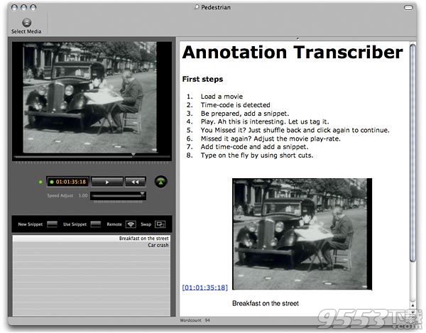 Annotation Transcriber for mac 