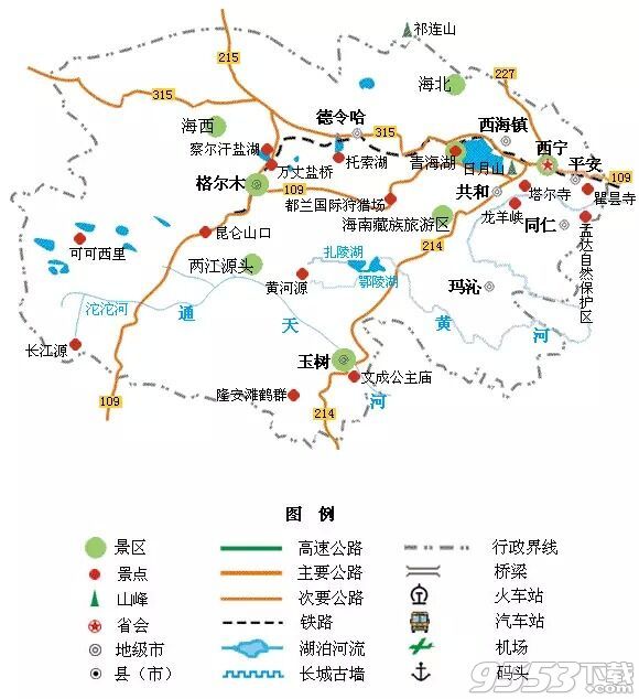 全国旅游地图精简版