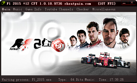 F1 2015十二项修改器Updata3 h4xor版