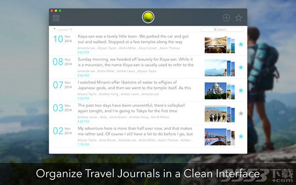 Travel Journal for Mac 
