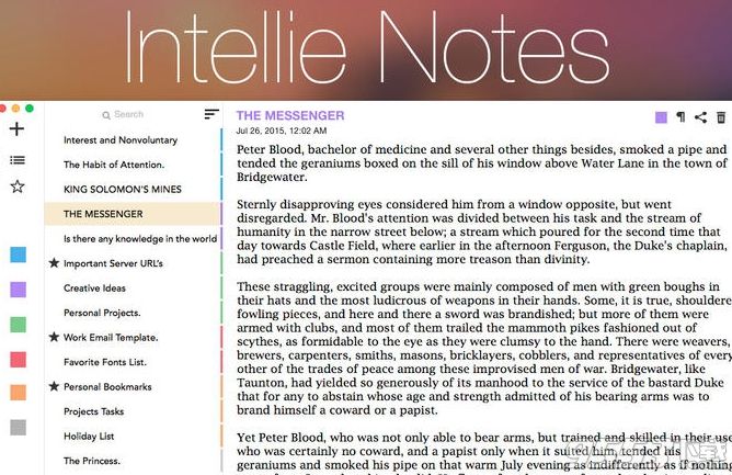 Intellie Notes for Mac