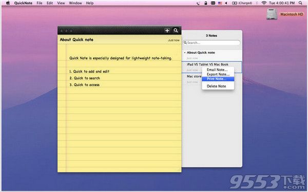 QuickNote for mac 
