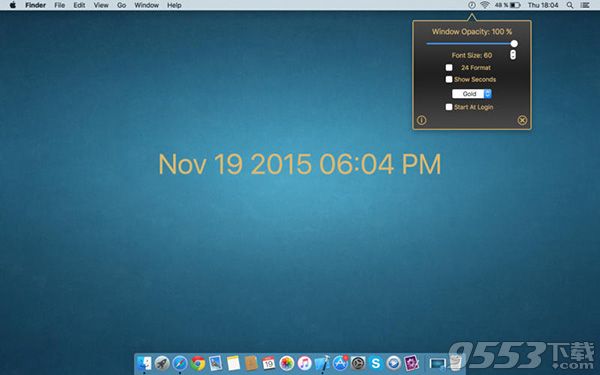 BackgroundClock Mac版 